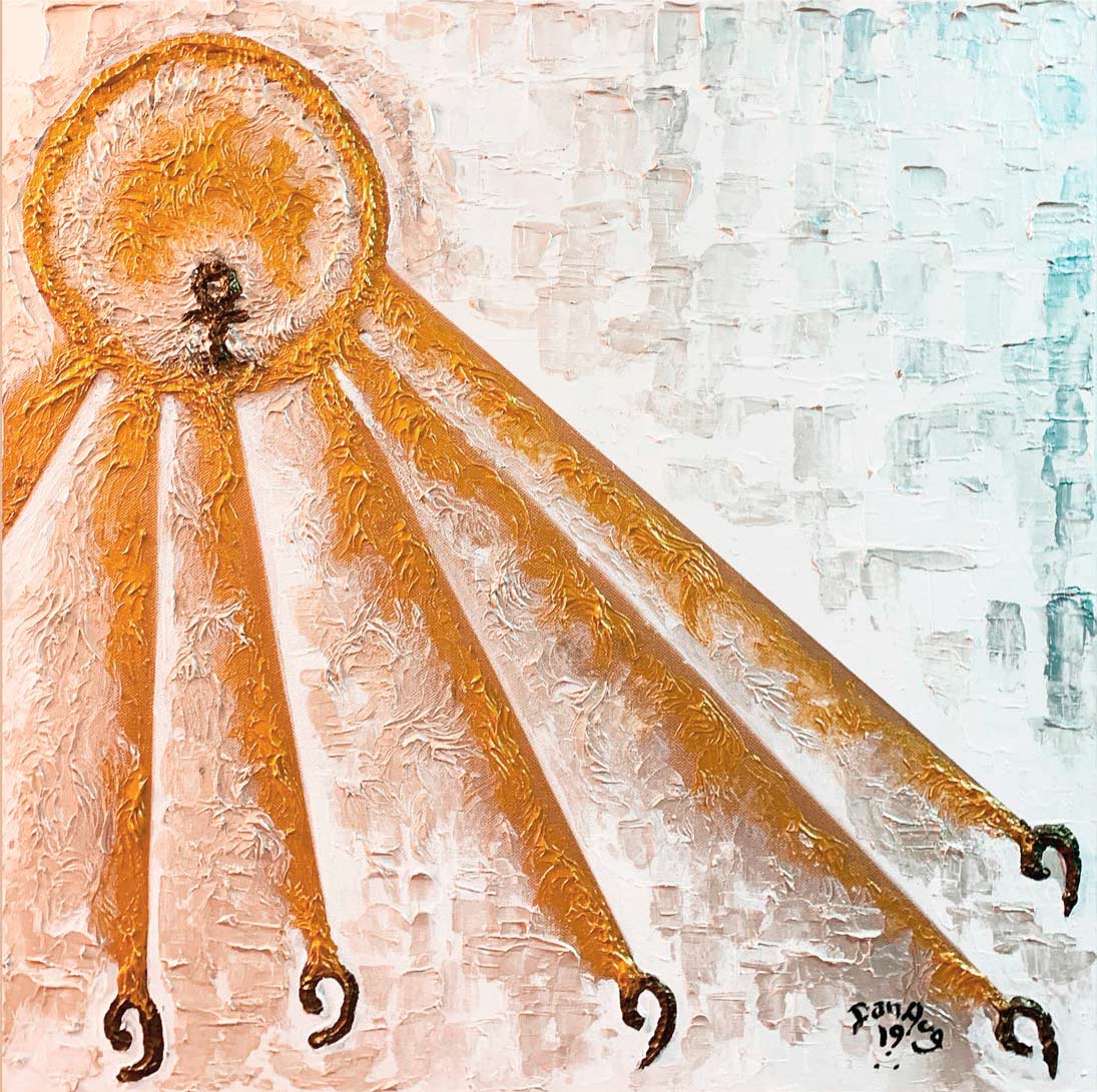 Amenhotep IV Initiation painting by Dan Aug