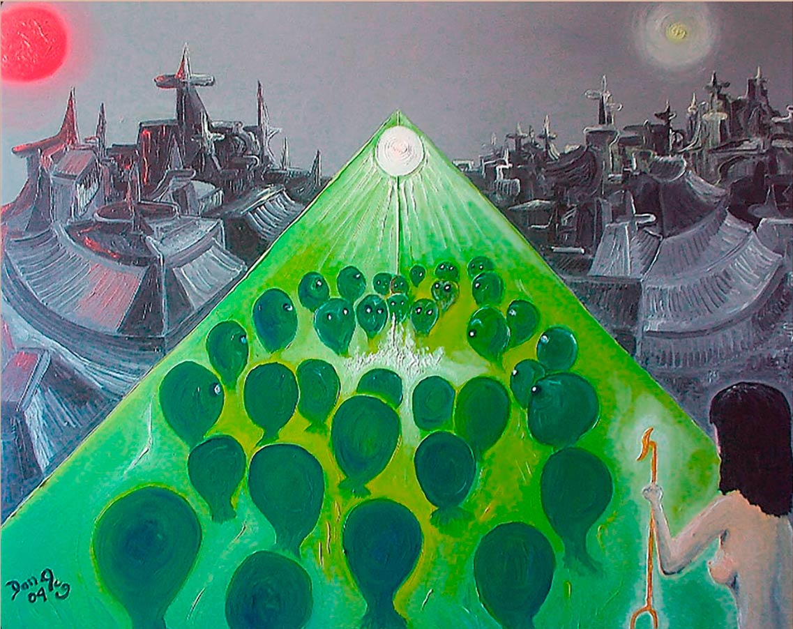 Meditation Temple in Thal Ra painting by Dan Aug