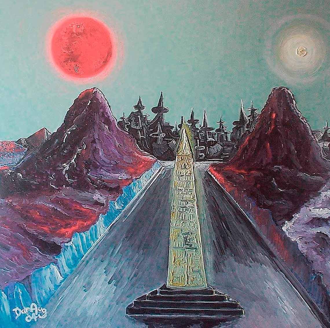 Obelisk in Thal Ra painting by Dan Aug