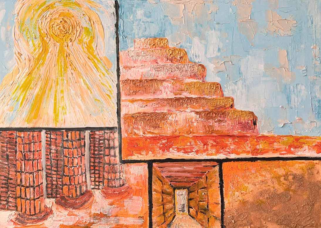 Wonders of Saqqara painting by Dan Aug