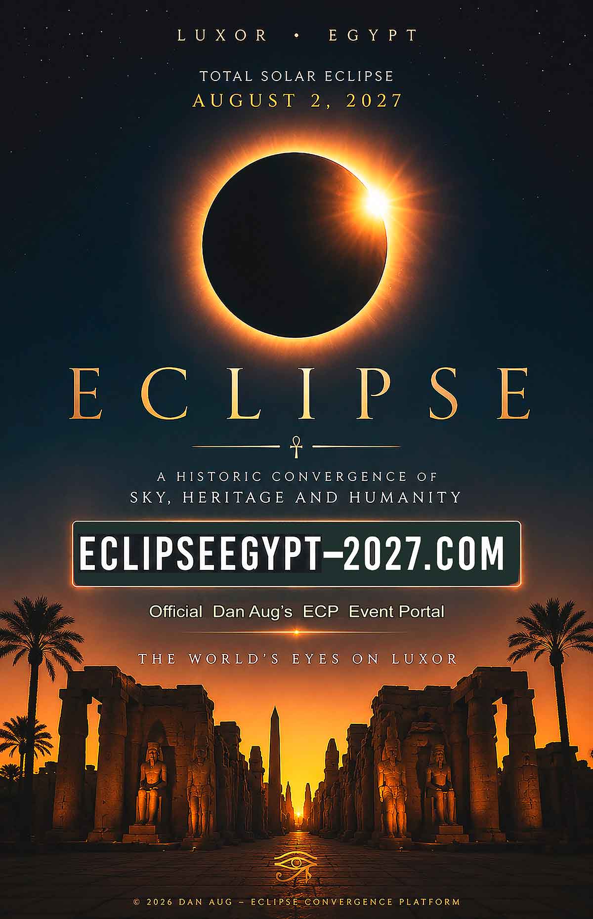 Eclipse Egypt 2027 official Dan Aug ECP event portal